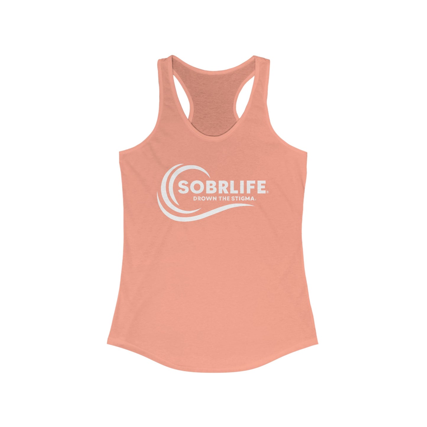 SOBRLIFE Women's Racerback Tank - White Logo