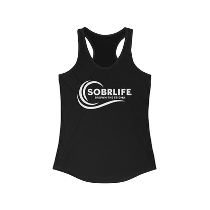 SOBRLIFE Women's Racerback Tank - White Logo