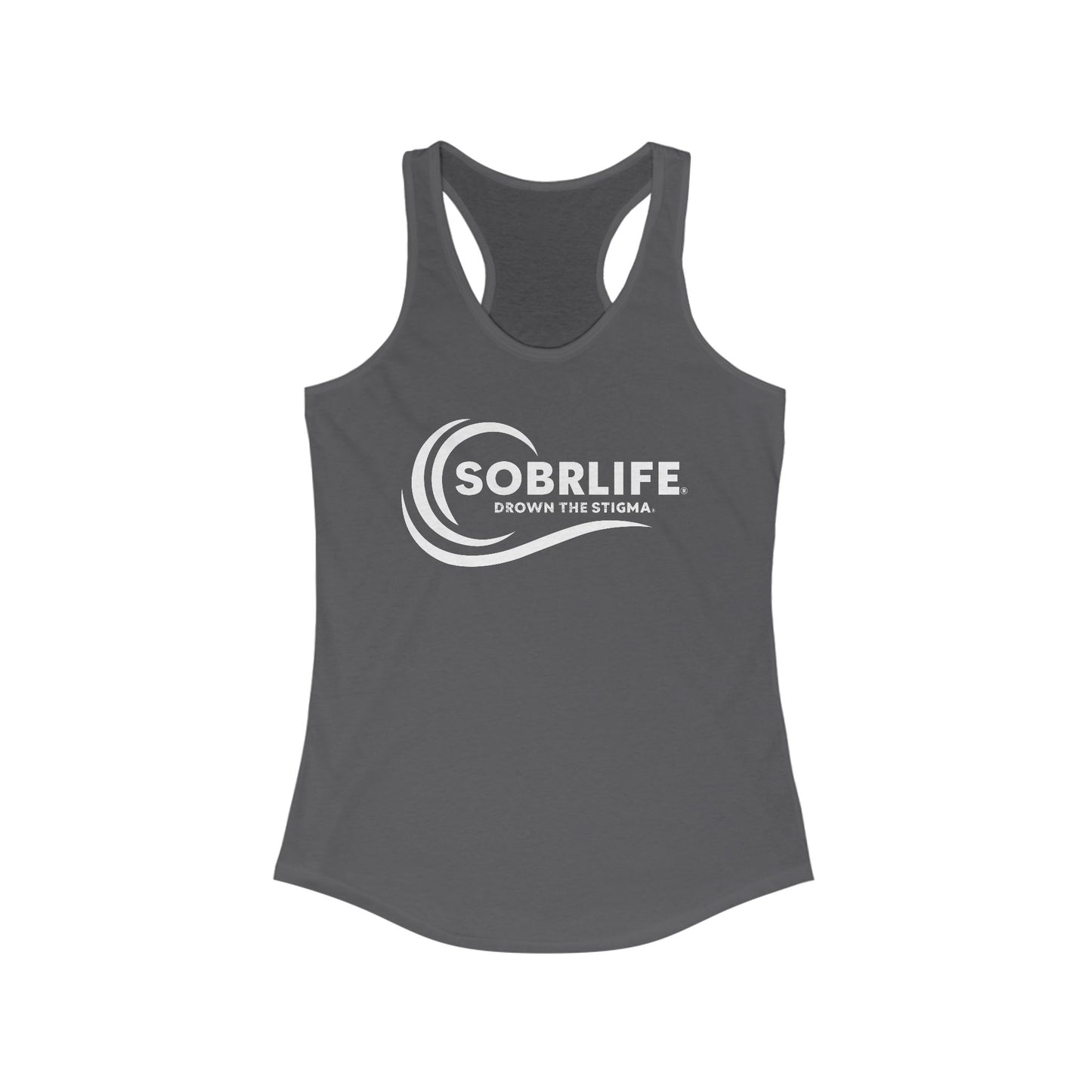 SOBRLIFE Women's Racerback Tank - White Logo