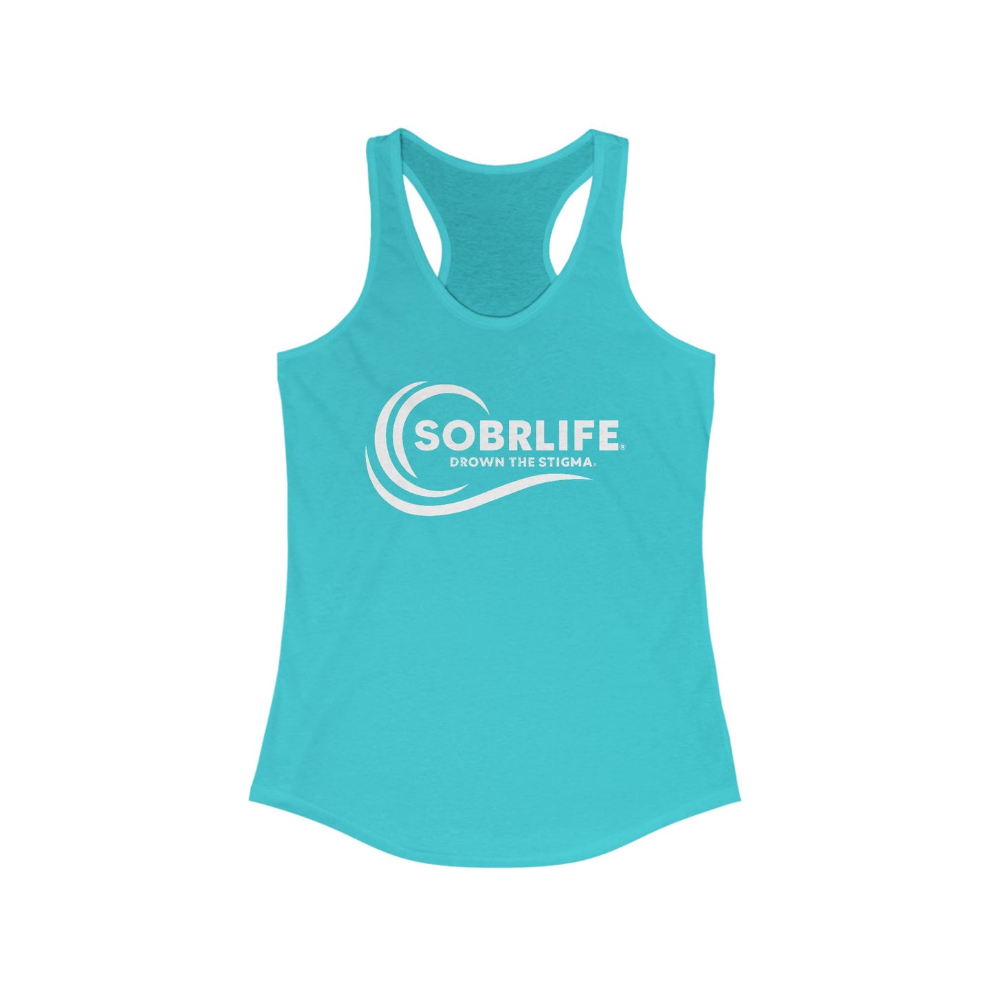 SOBRLIFE Women's Racerback Tank - White Logo