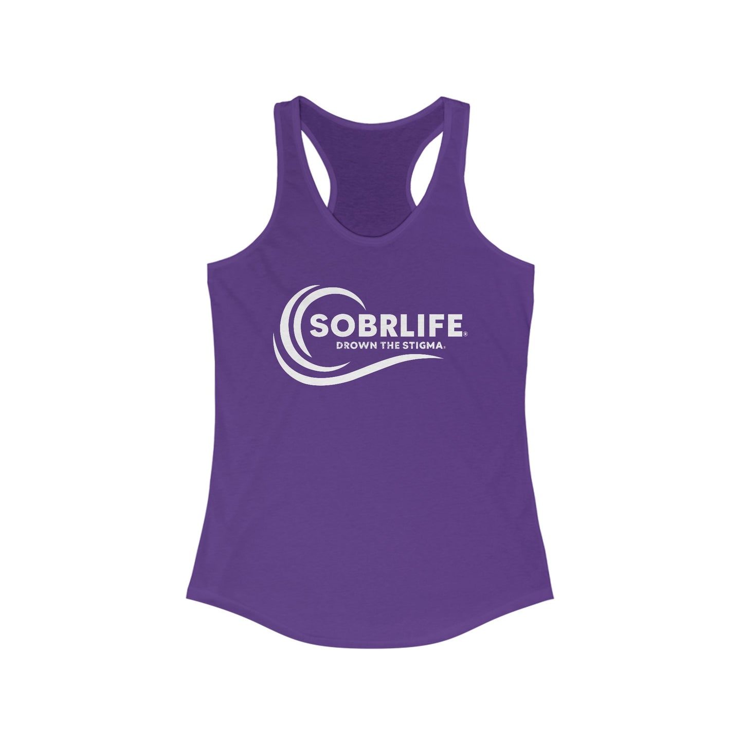 SOBRLIFE Women's Racerback Tank - White Logo