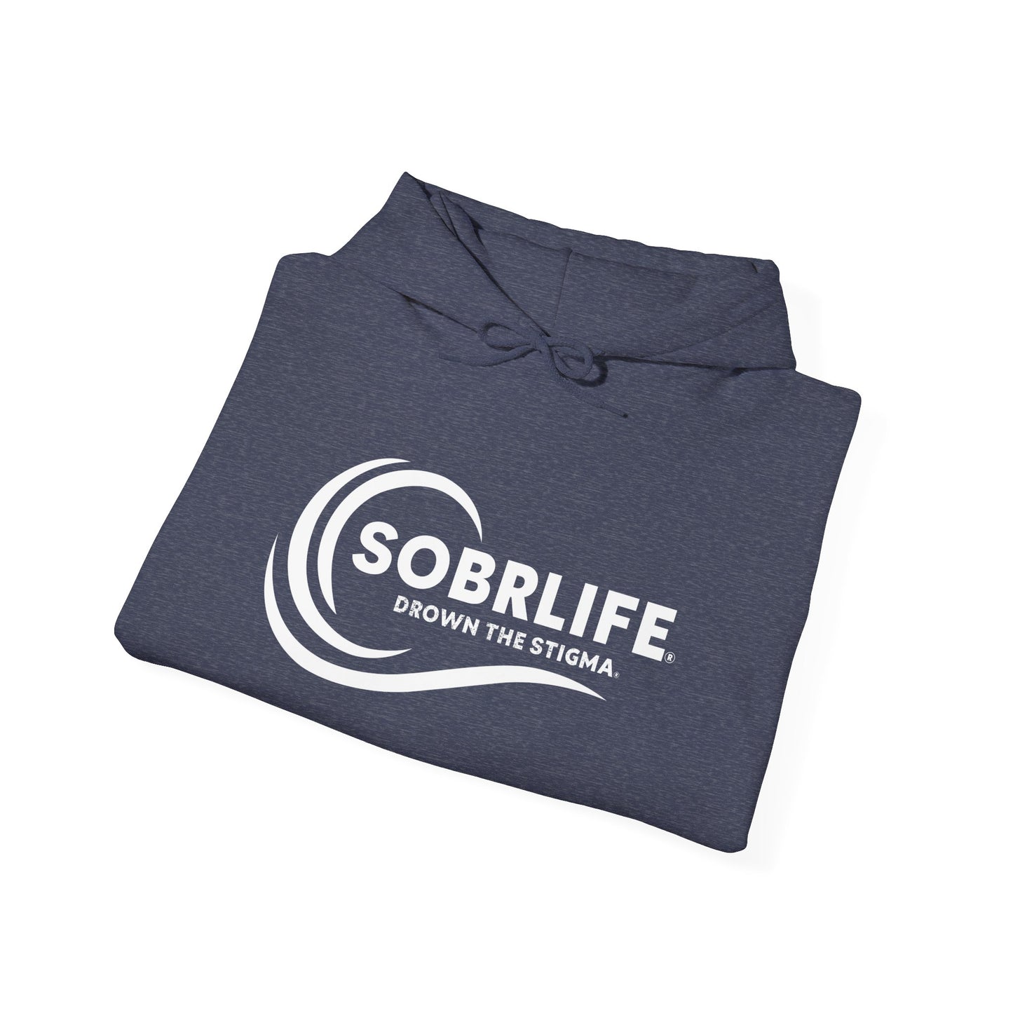 SOBRLIFE Unisex Hooded Sweatshirt - White Logo