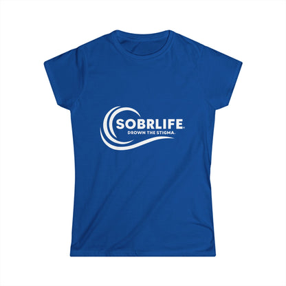 SOBRLIFE Women's Softstyle Tee - White Logo