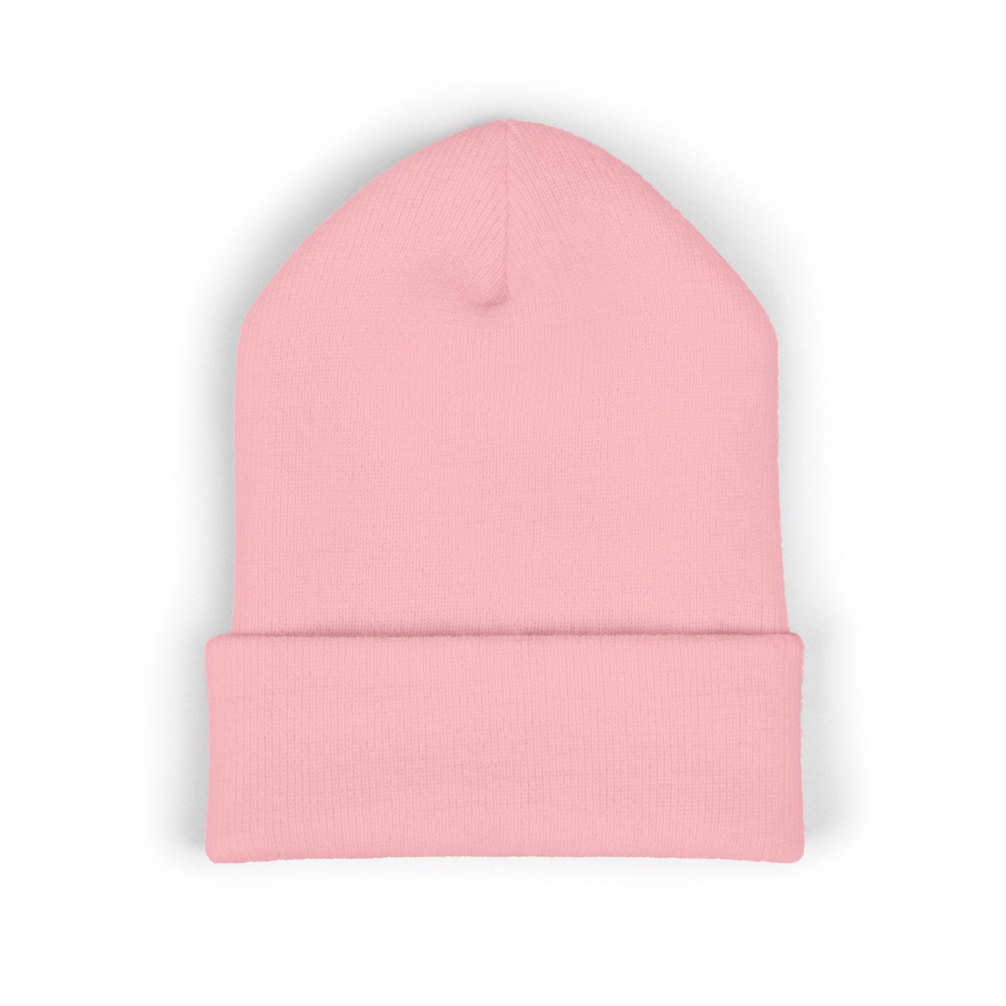 SOBRLIFE Embroidered Classic Cuffed Beanie - White Logo
