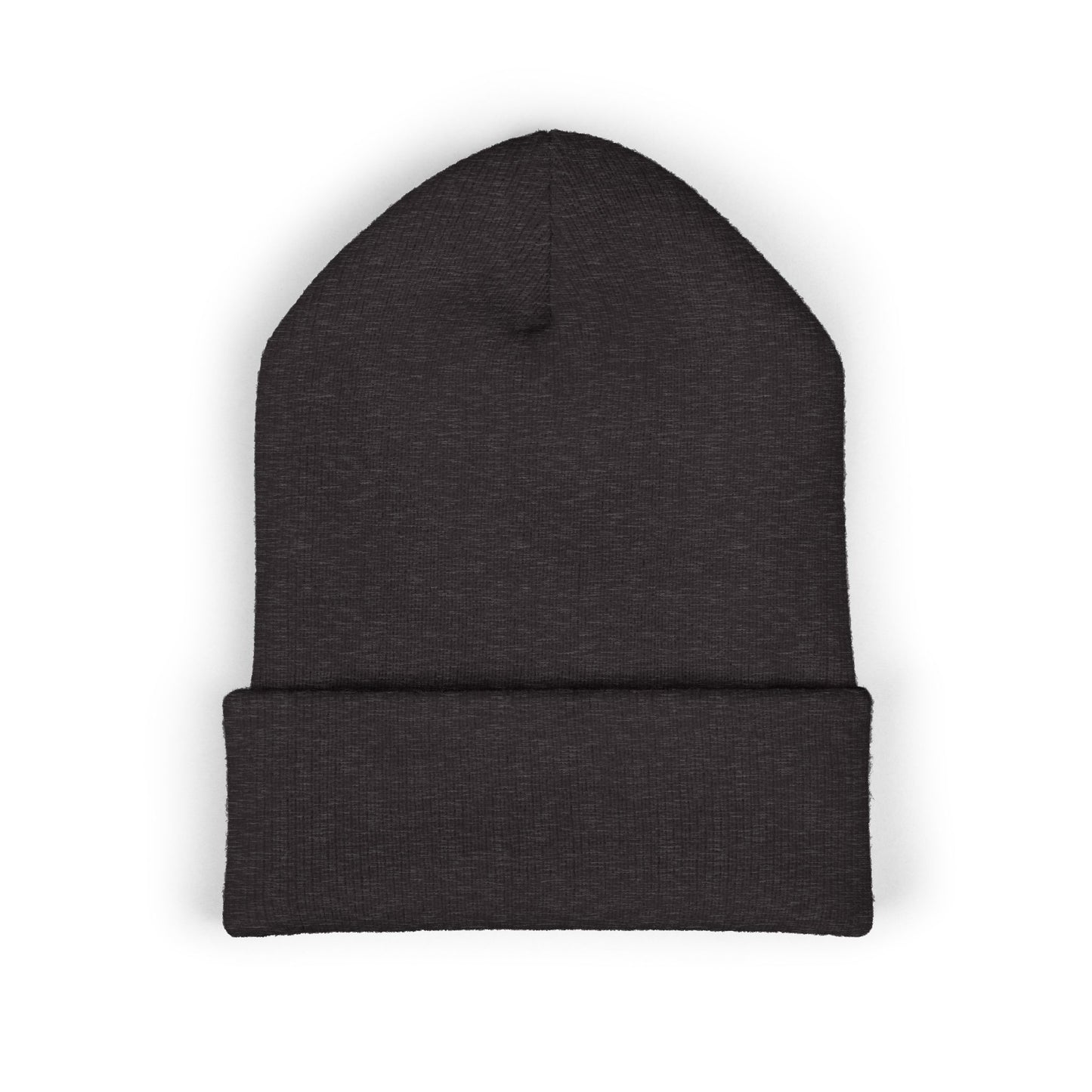 SOBRLIFE Embroidered Classic Cuffed Beanie - White Logo