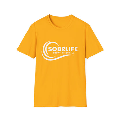 SOBRLIFE™ Unisex Softstyle T-Shirt – White Logo