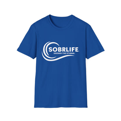 SOBRLIFE™ Unisex Softstyle T-Shirt – White Logo