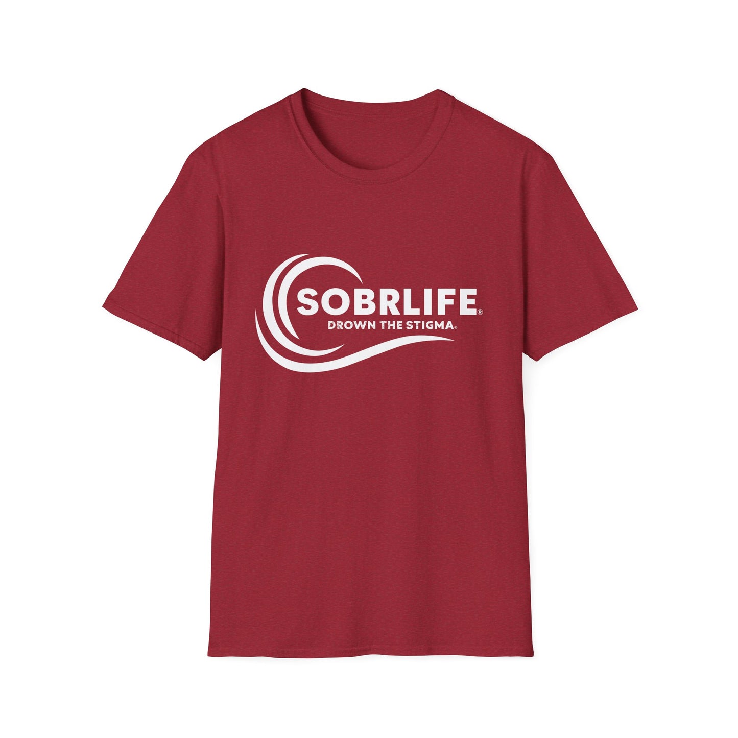 SOBRLIFE™ Unisex Softstyle T-Shirt – White Logo