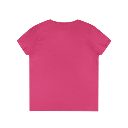 SOBRLIFE Ladies' V-Neck T-Shirt - White Logo
