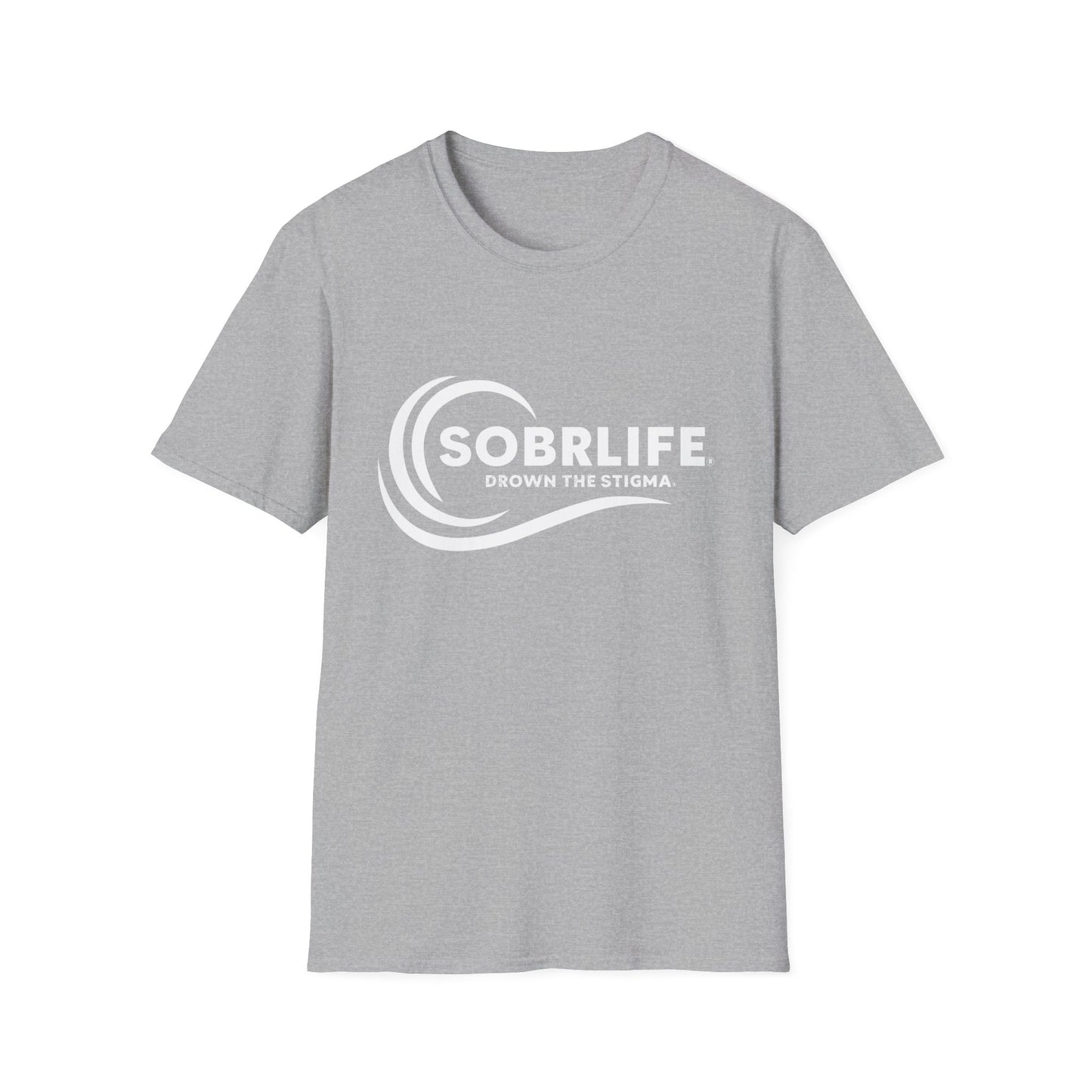 SOBRLIFE™ Unisex Softstyle T-Shirt – White Logo