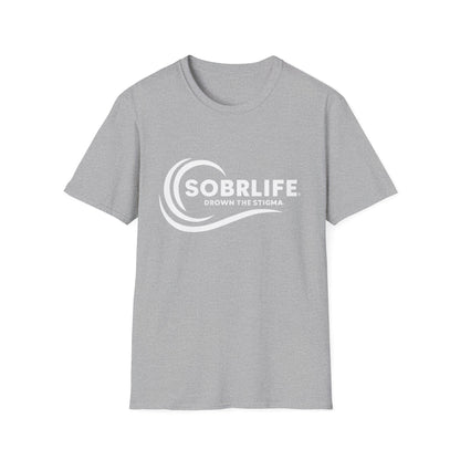 SOBRLIFE™ Unisex Softstyle T-Shirt – White Logo