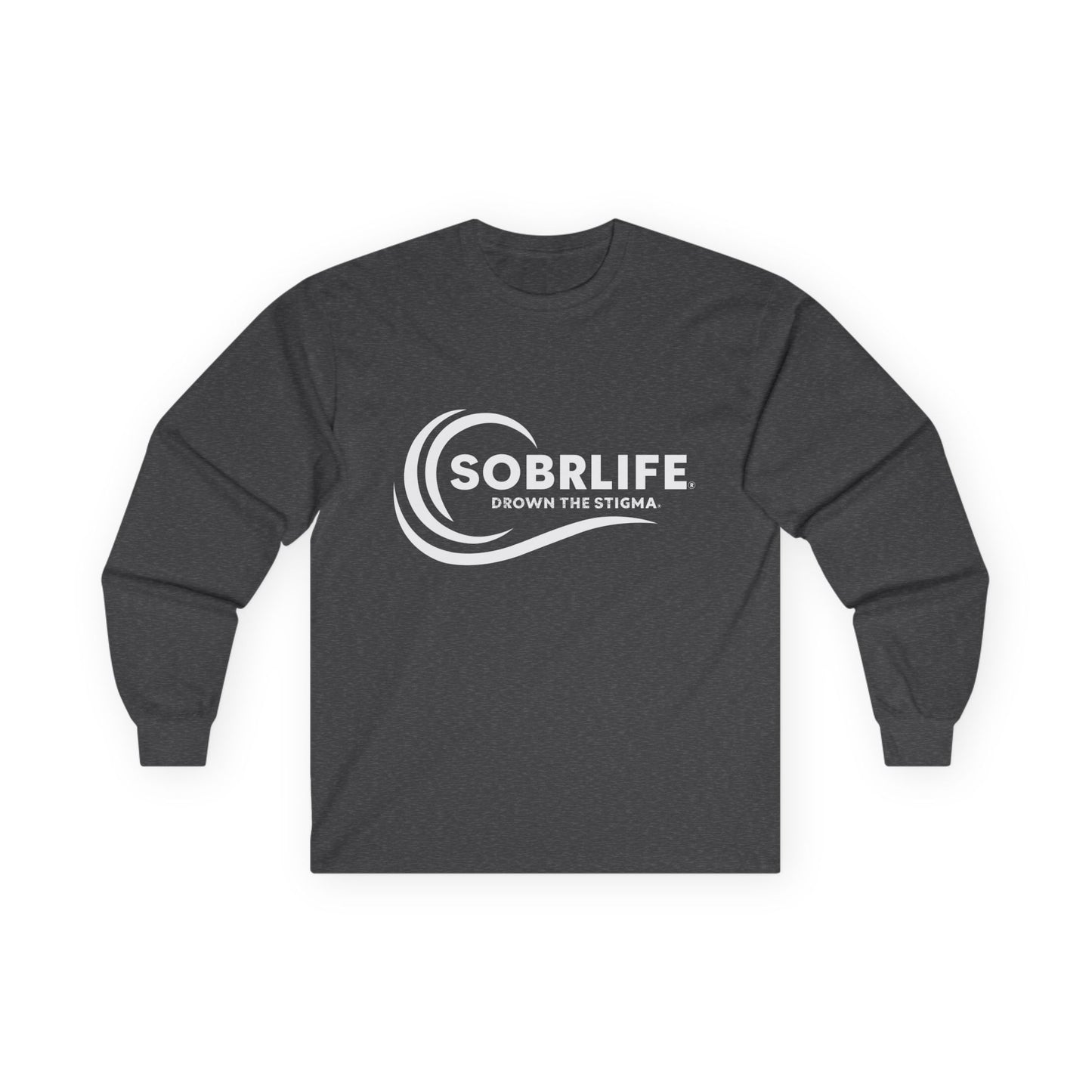 SOBRLIFE Unisex Long Sleeve Tee - White Logo