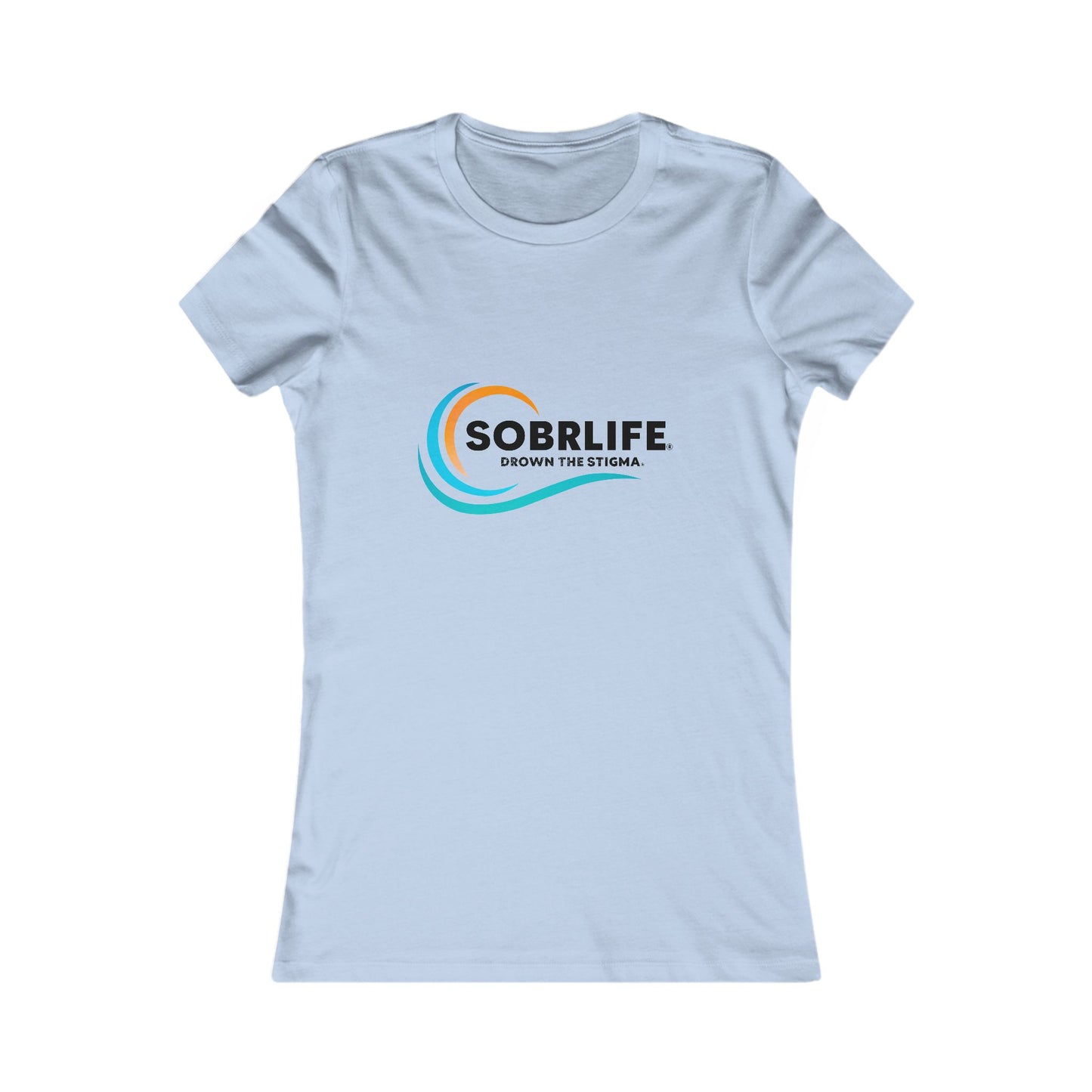 SOBRLIFE Women's Favorite Tee - Full Color Logo Black Text