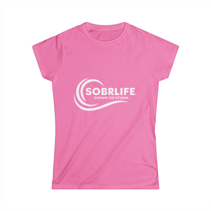 SOBRLIFE Women's Softstyle Tee - White Logo