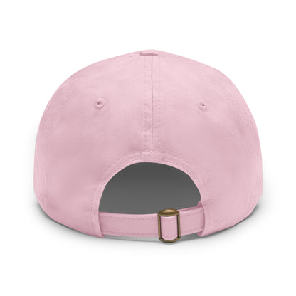 SOBRLIFE Dad Hat with Leather Patch - White Logo