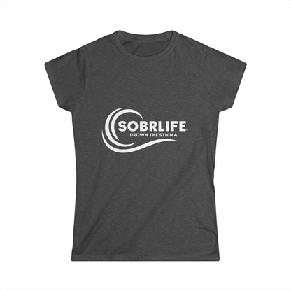 SOBRLIFE Women's Softstyle Tee - White Logo
