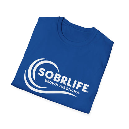 SOBRLIFE™ Unisex Softstyle T-Shirt – White Logo