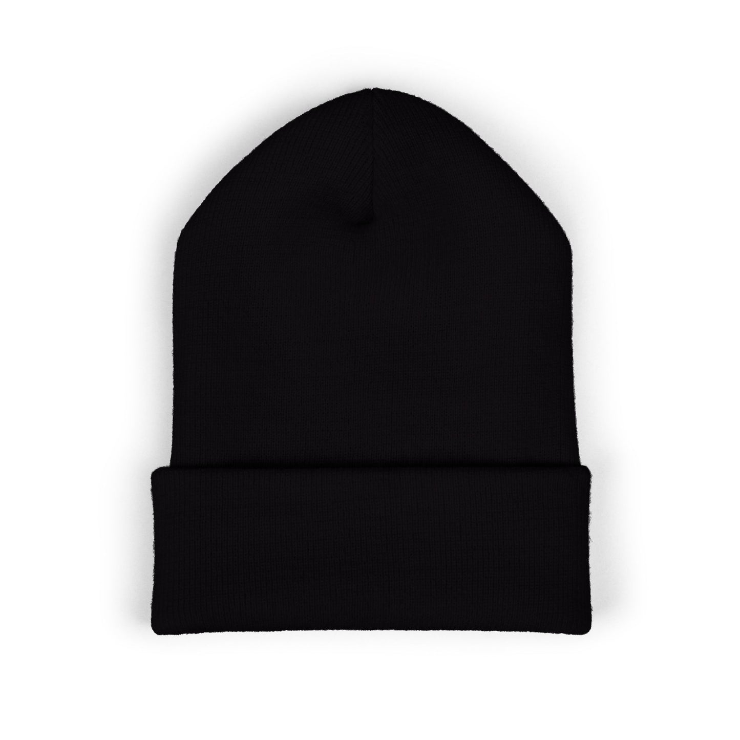 SOBRLIFE Embroidered Classic Cuffed Beanie - White Logo