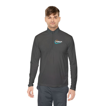 SOBRLIFE Unisex Quarter-Zip Pullover - Full Color Logo