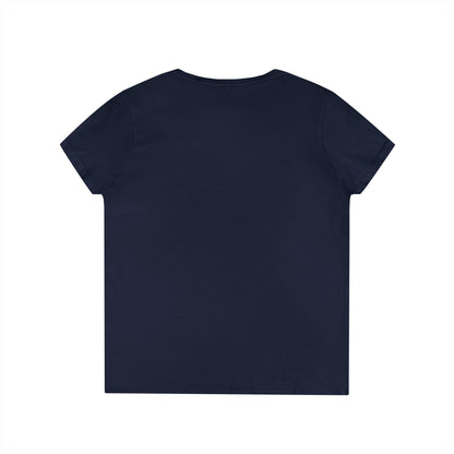 SOBRLIFE Ladies' V-Neck T-Shirt - White Logo