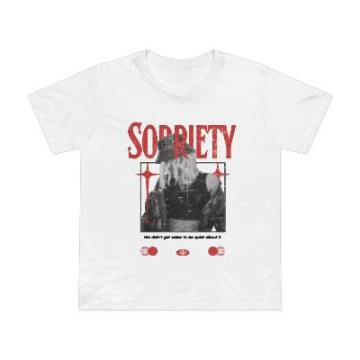 Sobriety Awareness Tee, Relaxed Fit Graphic T-shirt, Inspirational Quote Shirt, Recovery Support T-shirt, Gift for Sober Friends, [...]