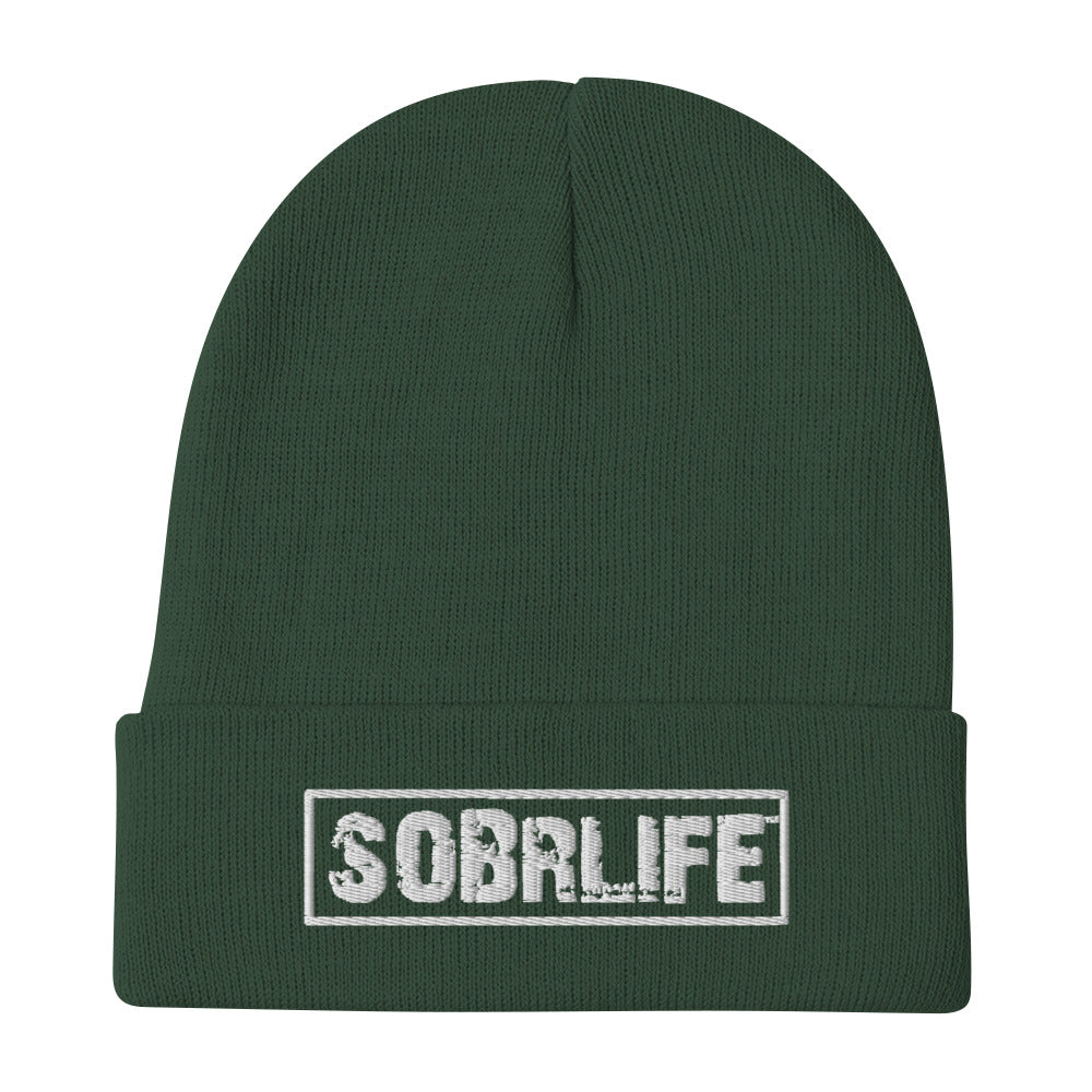 SobrLife Embroidered Beanie