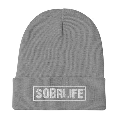 SobrLife Embroidered Beanie