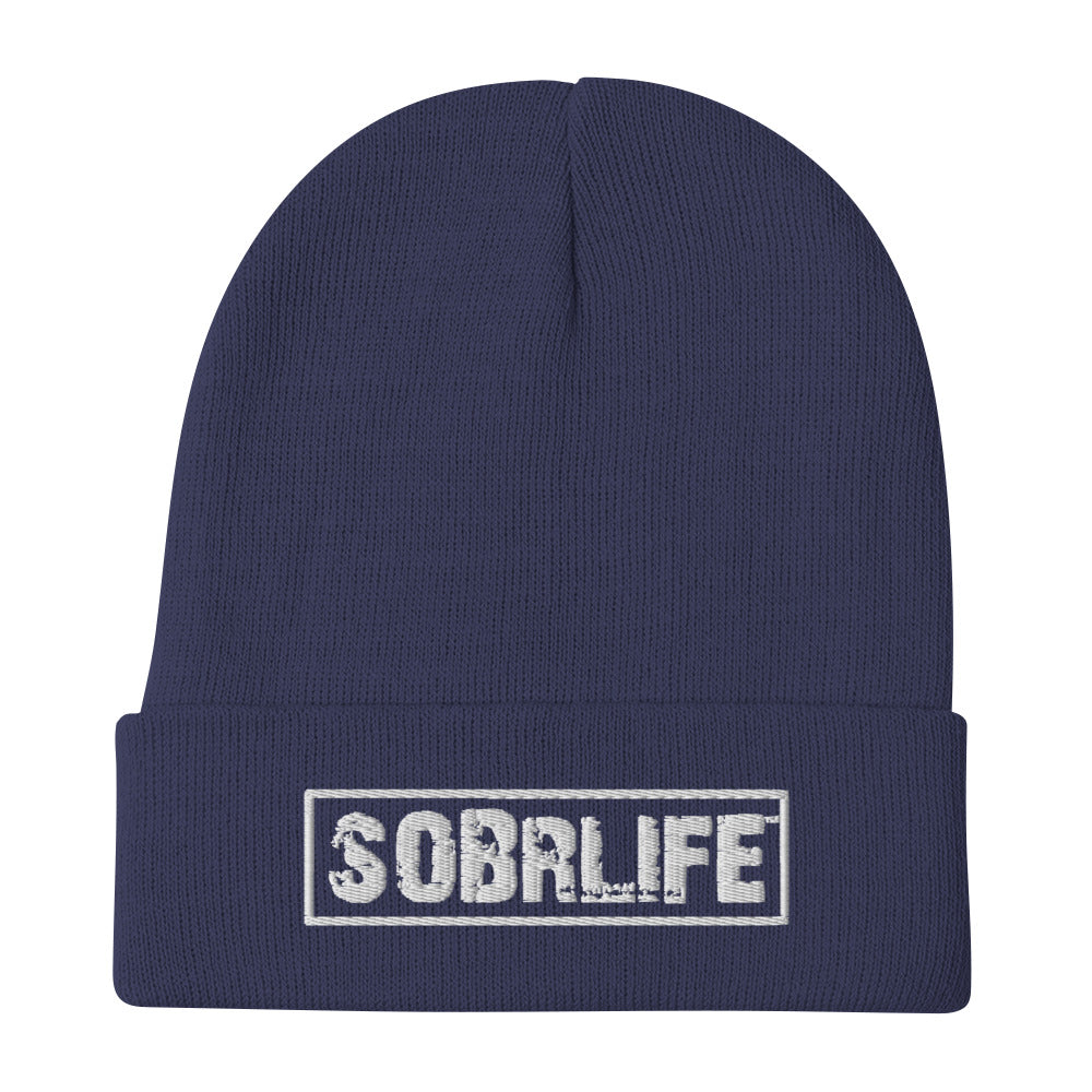 SobrLife Embroidered Beanie