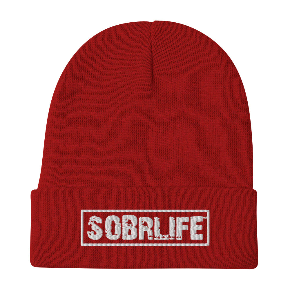 SobrLife Embroidered Beanie