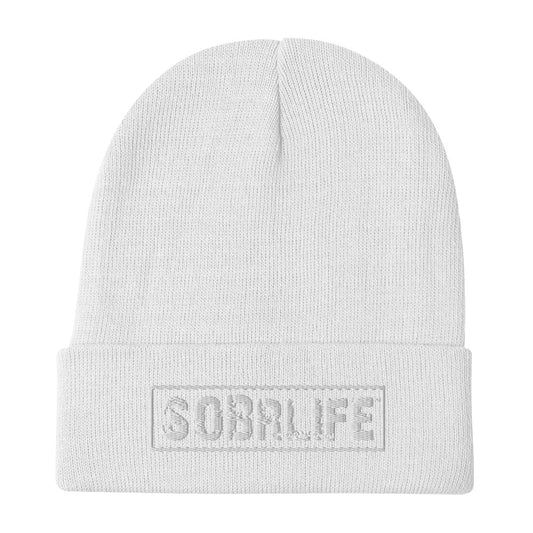 SobrLife Embroidered Beanie